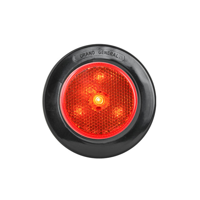 76977 2-1/2" LED Light with Reflector, Red Firebrick