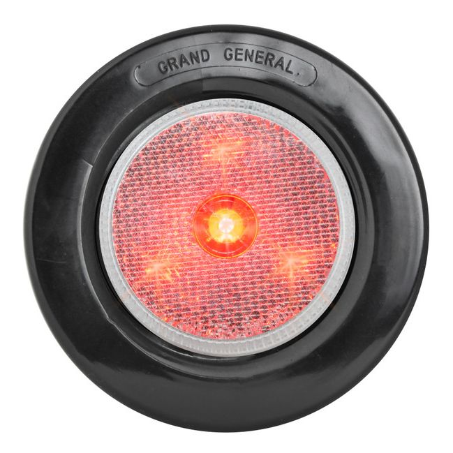 76978 2-1/2" LED Light with Reflector, Red/Clear Dark Salmon
