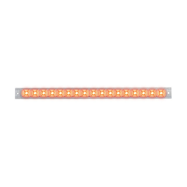 76983 Spyder Series 20" LED Single Row Light Bar,Red/Clear Tan