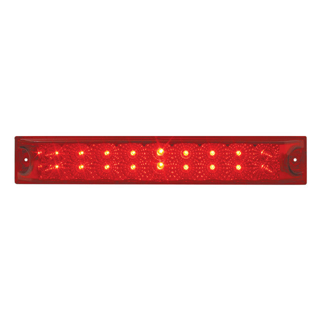 76987 Spyder Series 12" LED Double Row Light Bar, Red Firebrick