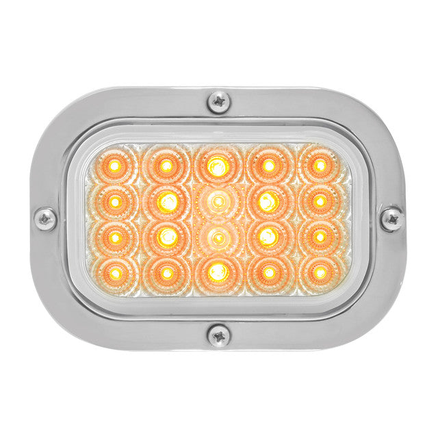 RECT. SPYDER MONTAJE EMPOTRADO AM/LED CLARO CON LLANTA SS Y COLA