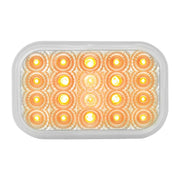 77011BP Rectangular Spyder LED Light  (AMBER/CLEAR) #77011BP LED Rectangular Light Tan