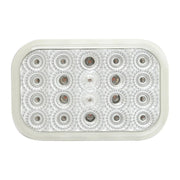77011BP Rectangular Spyder LED Light  (AMBER/CLEAR) #77011BP LED Rectangular Light Light Gray
