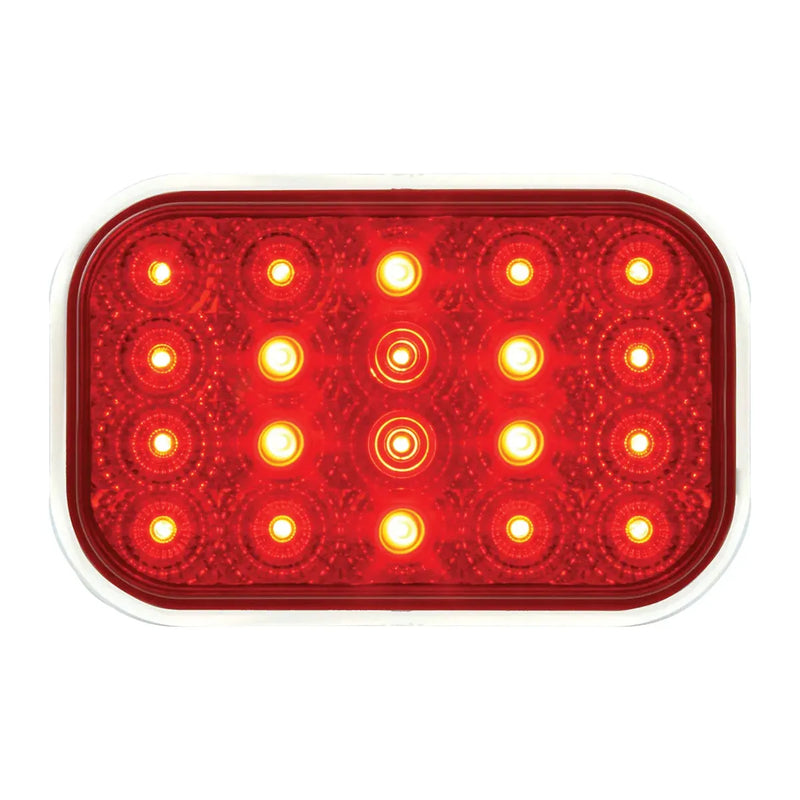 77013BP Rectangular Spyder LED Light (RED/RED) #77013BP LED Rectangular Light Firebrick
