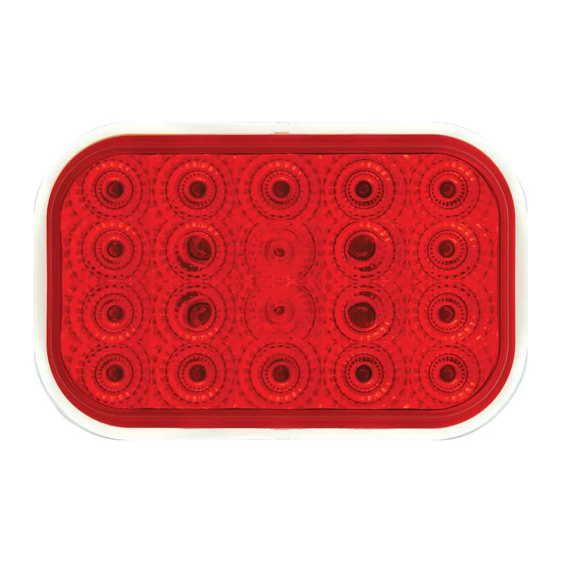 77013BP Rectangular Spyder LED Light (RED/RED) #77013BP LED Rectangular Light Firebrick
