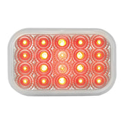 77014BP Rectangular Spyder LED Light (RED/CLEAR) #77014BP LED Rectangular Light Dark Salmon