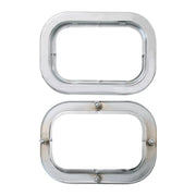 #77019 Flange Mount Bezel with Hidden Studs for 5.25â€³ Large Rectangular Light Bezel Light Gray