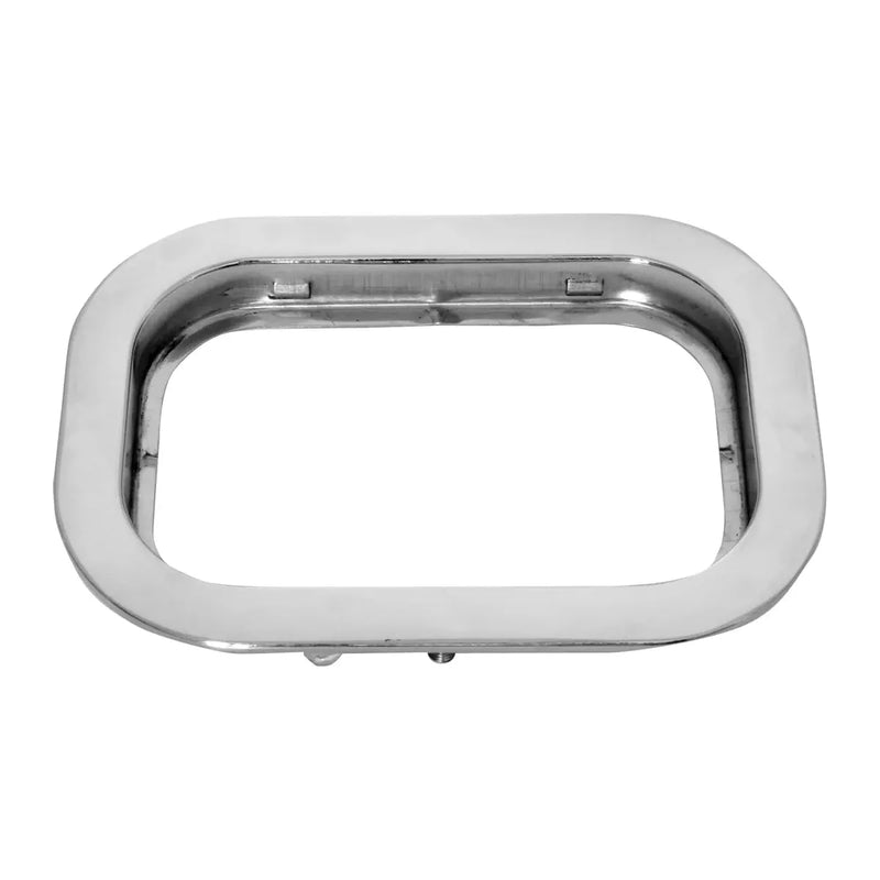 #77019 Flange Mount Bezel with Hidden Studs for 5.25â€³ Large Rectangular Light Bezel Light Gray