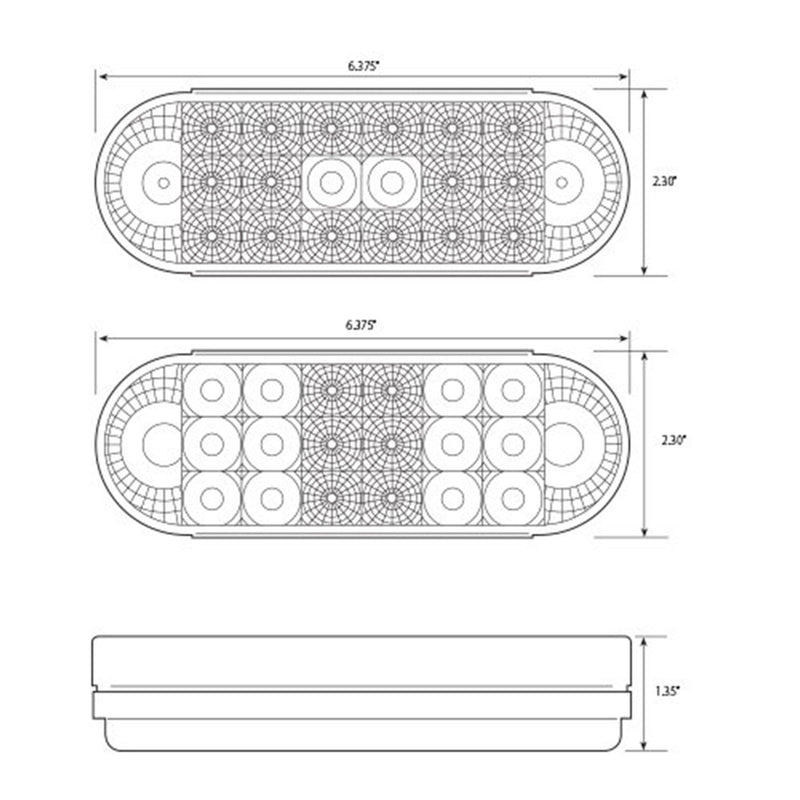 77054BP Spyder Series Oval LED Light