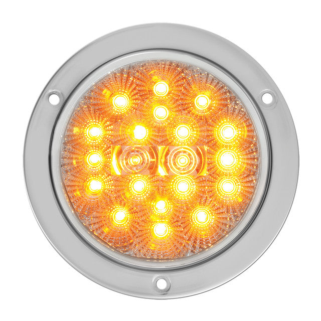 4" SPYDER DE PERFIL BAJO ÁMBAR/LED CLARO CON LLANTA SS Y COLA