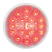 #77094bp   4" LOW PROFILE SPYDER RED 20 LED LIGHT, CLEAR LENS 4" ROUND Light Coral