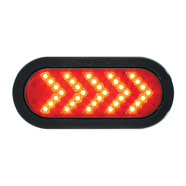 LUZ LED OVALADA ROJA/FLECHA ROJA CON OJAL Y COLA