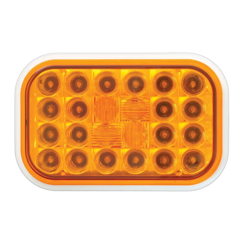 77180 Rectangular Pearl LED Light (AMBER/AMBER) #77180 LED Rectangular Light Goldenrod