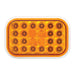 Goldenrod RECT. PEARL AMBER 24 LED LIGHT AMBER LENS LED Rectangular Light