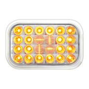 77181 Rectangular Pearl LED Light (AMBER/CLEAR) #77181 LED Rectangular Light Light Gray