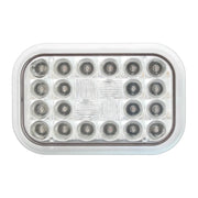 77183 Rectangular Pearl LED Light (RED/CLEAR) #77183 LED Rectangular Light Light Gray