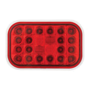 77182 Rectangular Pearl LED Light (RED/RED) #77182 LED Rectangular Light Firebrick