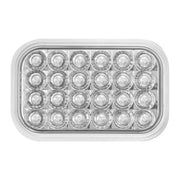 77184 Rectangular Pearl LED Light (WHITE/CLEAR) #77184 LED Rectangular Light Light Gray