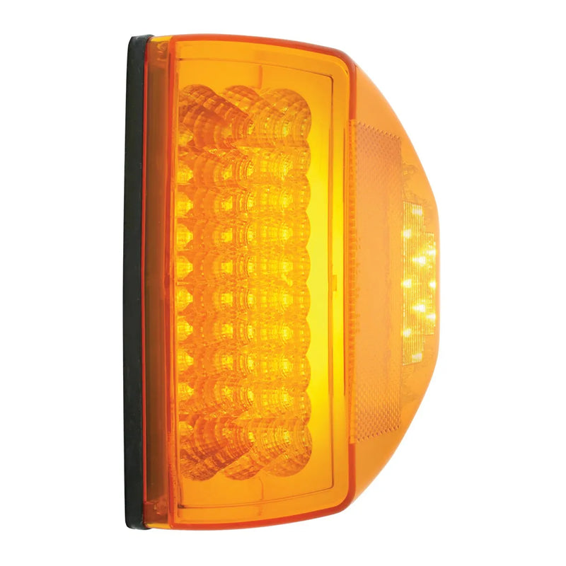 77232 SPYDER AMBER 42LED TURN SIGNAL LIGHT FOR PETE, AMBER LENS Peterbilt Turn Signal Goldenrod