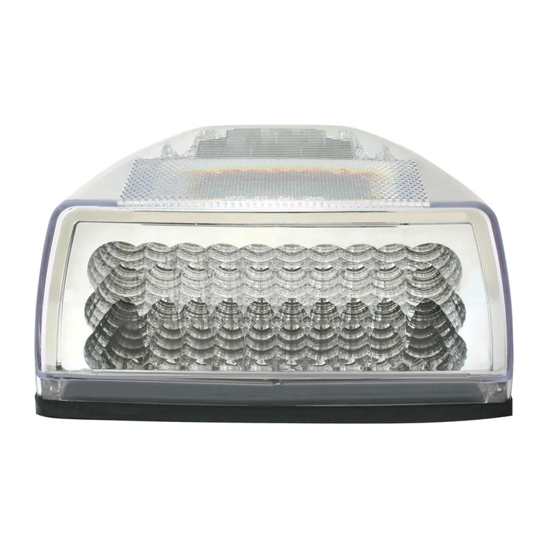 77235 SPYDER AMBER/CLEAR 42-LED TURN SIGNAL LIGHT W/ CR. PL. COVER turn signal Light Gray