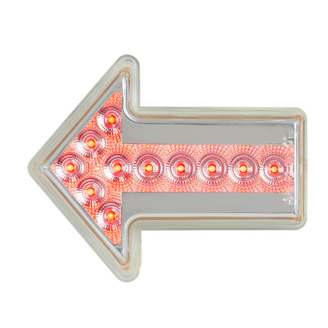 77363 (closeout) Spyder Series Arrow LED Light, Red/Clear