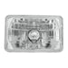 Gray Rectangular Halogen Headlamps RECTANGULAR 6.5"X4.17" (NO HALO)