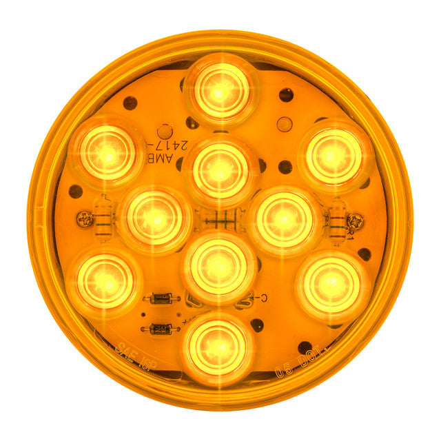 LUZ MEGA10 ÁMBAR/ÁMBAR DE 4" 10 LED
