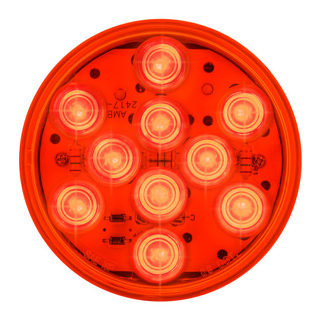 77452 Mega 10 Series 4" LED Light, Red/Red