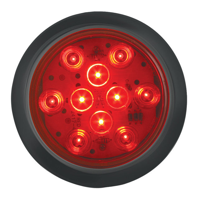 LED MEGA10 ROJO/ROJO DE 4" CON OJAL Y COLA