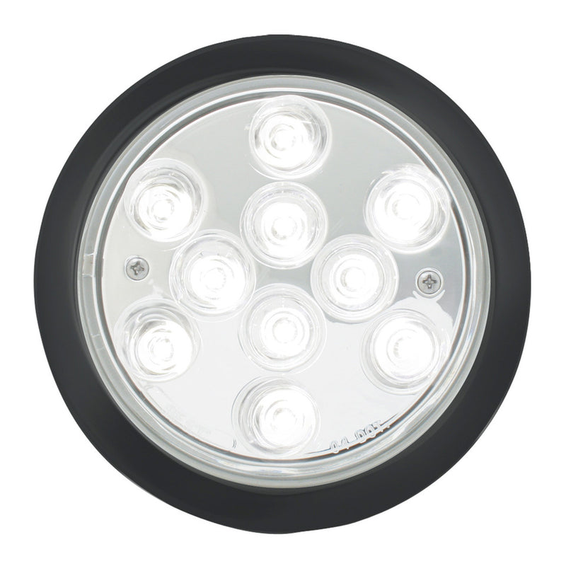 77459 Mega 10 Plus Series 4" LED Light, White/Clear