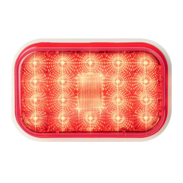 77463 (closeout) Spyder Series Rectangular High Profile LED Light, Red/Red