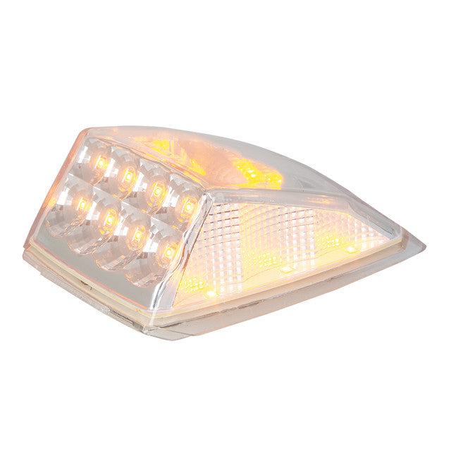 #77559 (Grakon 5000 Style) Spyder Series Square LED Cab Light, Amber/Clear