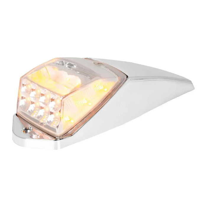 Light Gray SPYDER AMBER/CLEAR 17 LEDS G5K CAB LIGHT, CR. PL. HOUSING [new style] #77565 CAB LIGHT HOUSING