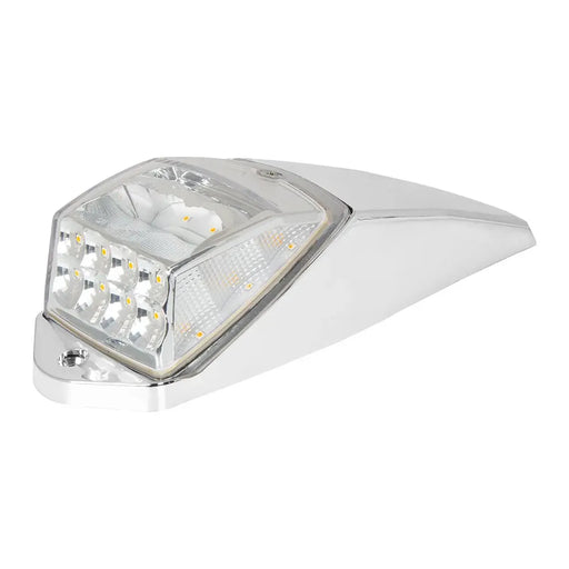 Light Gray 77565 SPYDER AMBER/CLEAR 17 LEDS G5K CAB LIGHT, CR. PL. HOUSING [new style] #77565 CAB LIGHT HOUSING