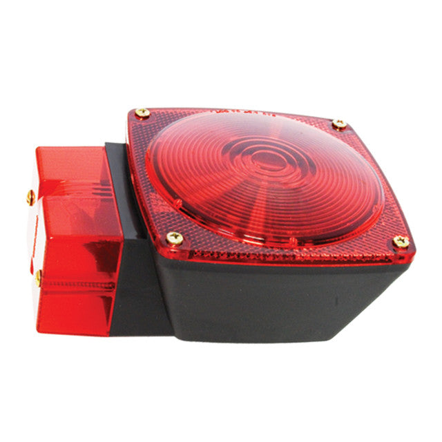 77636 Universal Stud-Mount Trailer Light, Red/Red, Passenger