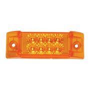 77660 RECT. SPYDER AMBER/AMBER 8-LED MARKER SEALED LIGHT LED Rectangular Light Chocolate