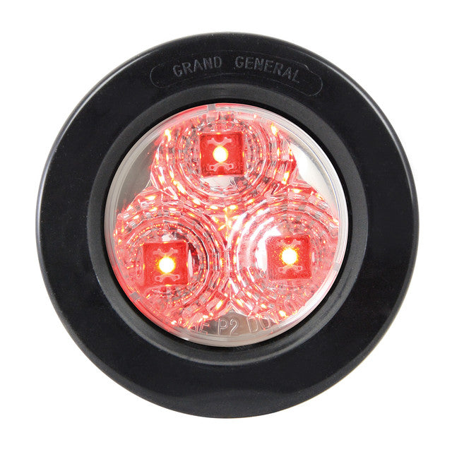77773 Spyder Series 2" LED Lights, Red/Clear