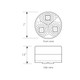 77773 Spyder Series 2" LED Lights, Red/Clear