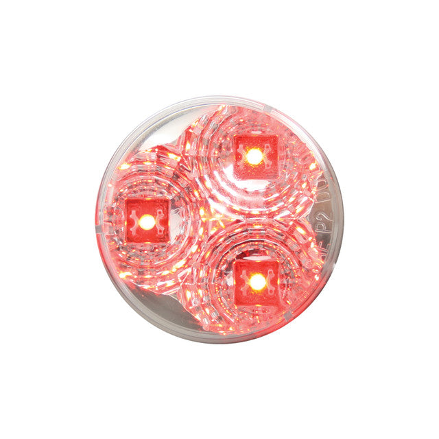 77783 Spyder Series 2" LED Lights, Red/Clear