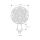 77802 Spyder Series Single Face Honda LED Light