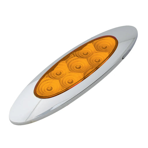 Chocolate 77845 ULTRA THIN SPYDER Y2K AMBER/ AMBER 7 LED LIGHT, HIGH/LOW 3W ULTRA THIN LED LIGHT