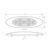 77845 ULTRA THIN SPYDER Y2K AMBER/ AMBER 7 LED LIGHT, HIGH/LOW 3W ULTRA THIN LED LIGHT Dark Slate Gray