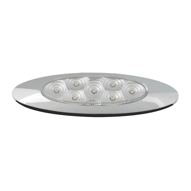 77846 ULTRA THIN SPYDER Y2K AMBER/ CLEAR 7 LED LIGHT, HIGH/LOW 3W ULTRA THIN LED LIGHT Gray