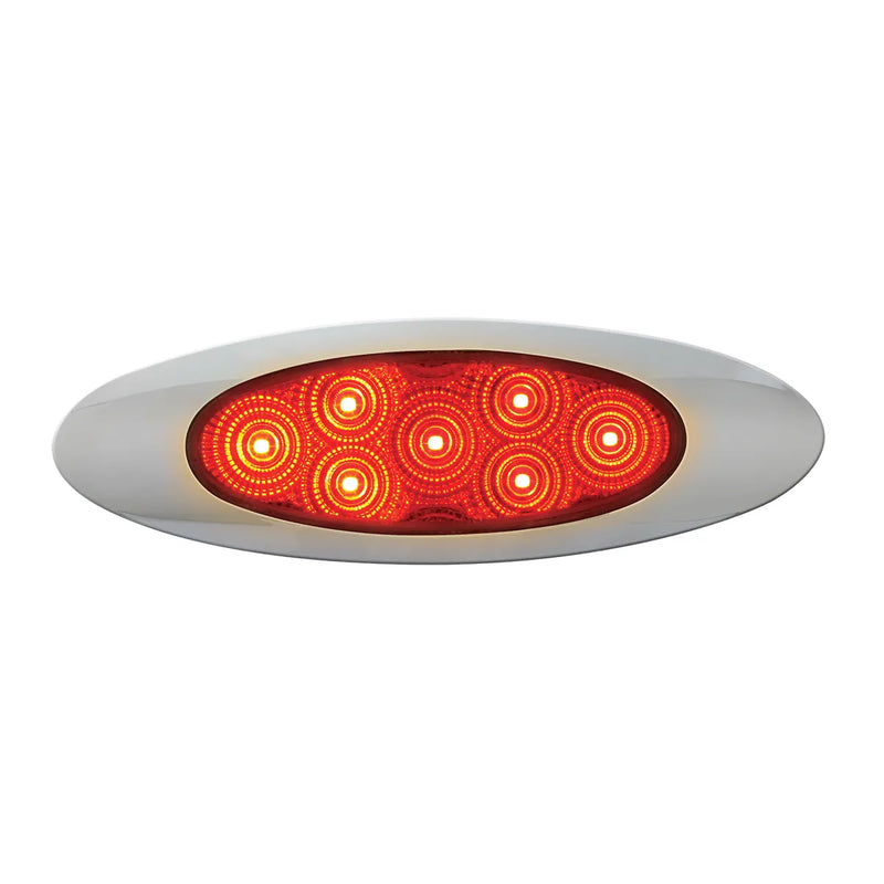 77848 ULTRA THIN SPYDER Y2K RED/ CLEAR 7 LED LIGHT, HIGH/LOW 3W ULTRA THIN LED LIGHT Dark Gray