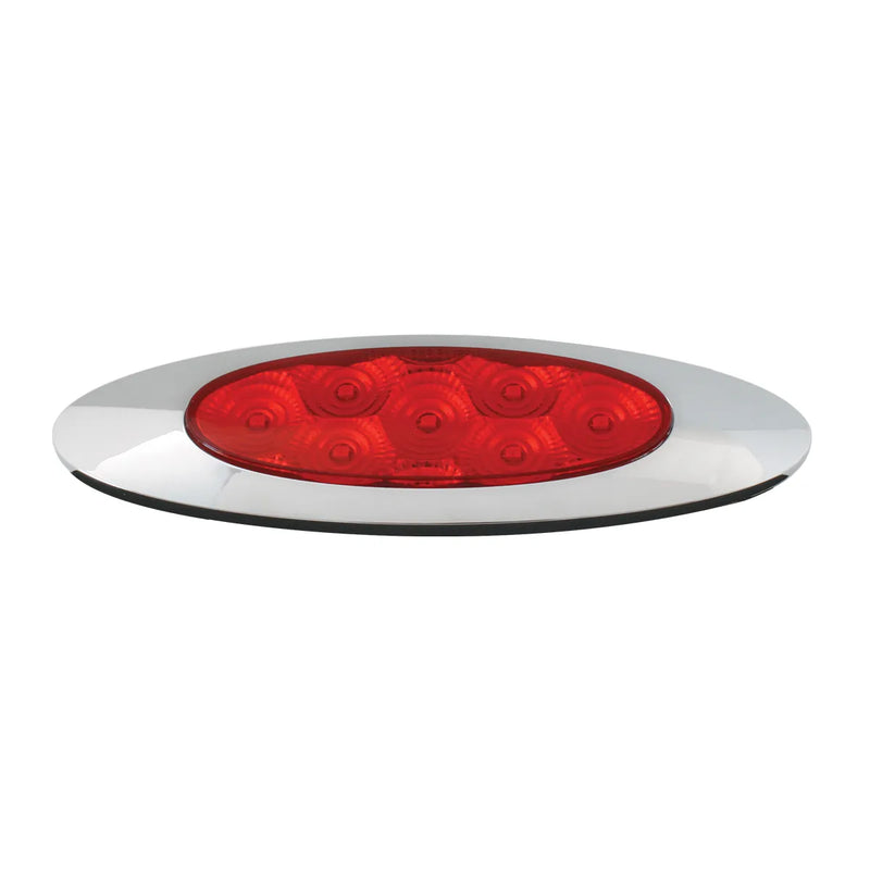 77847 ULTRA THIN SPYDER Y2K RED/RED 7 LED LIGHT, HIGH/LOW 3WIRES ULTRA THIN LED LIGHT Firebrick