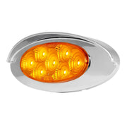 77835 ULTRA THIN SPYDER Y2K AMBER/AMB 7 LED LIGHT W/VISOR, HIGH/LOW THIN MARKER LIGHT Gray