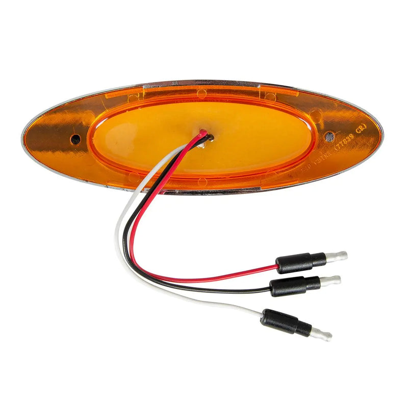 77838 ULTRA THIN SPYDER Y2K RED/CLEAR 7 LED LIGHT W/VISOR, HIGH/LOW THIN MARKER LIGHT Chocolate