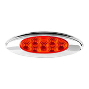 77837 ULTRA THIN SPYDER Y2K RED/RED 7 LED LIGHT W/VISOR, HIGH/LOW THIN MARKER LIGHT Firebrick