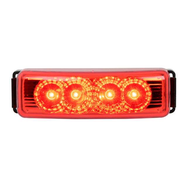 77852 Spyder Series Medium Rectangular LED Light (Red)
