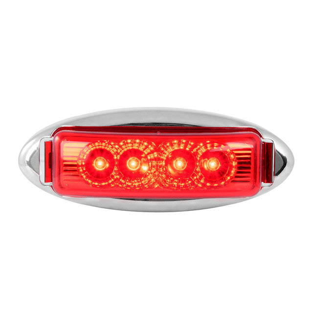 77867 Spyder Series Medium Rectangular LED Light, Red/Red